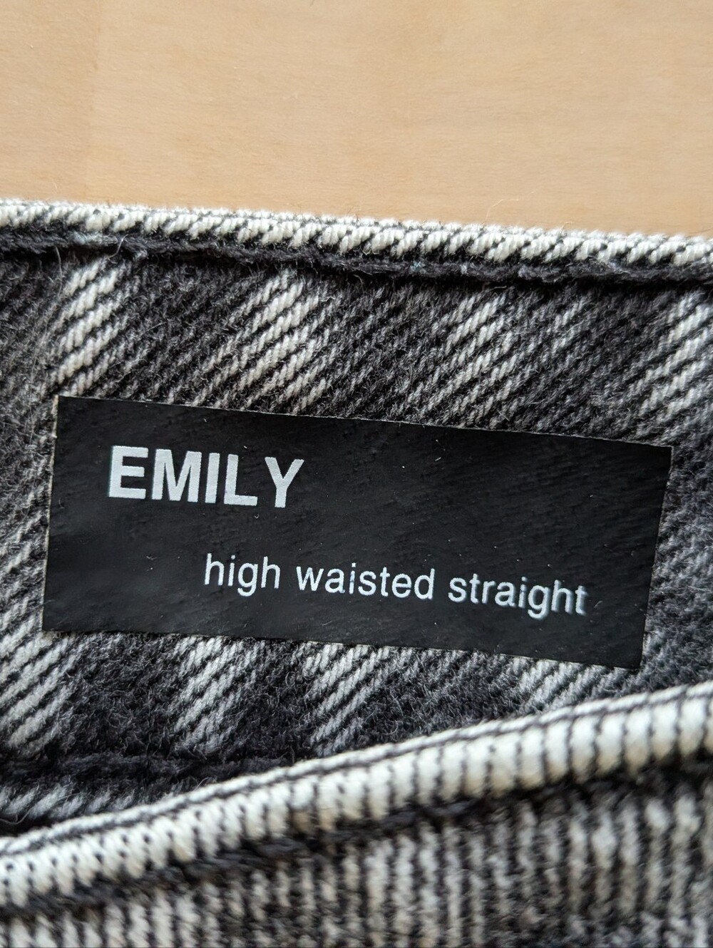 Only "Emily" Jeans High Waist Straight Raw Ankle Black Acid Size 28 - Picture 4 of 11